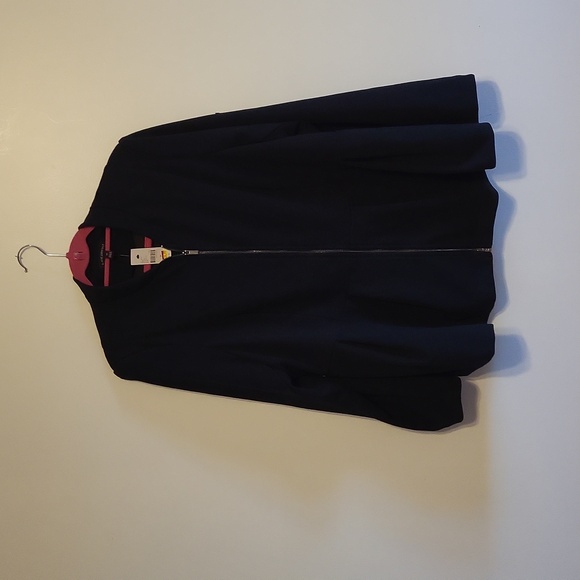 NWT Lane Bryant size 22 black zip up dress jacket - Picture 3 of 15